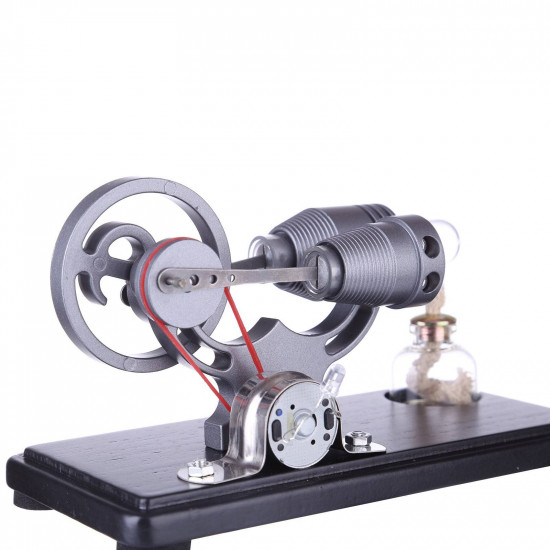 diy γ-shape assembly retro stirling engine kit generator sterling model with led light science educational toy diy γ-shape assembly retro stirling engine kit generator sterling model with led light science educational toy