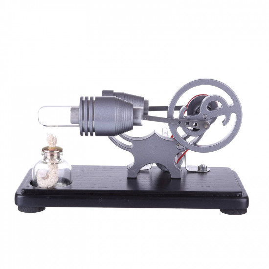 diy γ-shape assembly retro stirling engine kit generator sterling model with led light science educational toy diy γ-shape assembly retro stirling engine kit generator sterling model with led light science educational toy