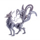 diy stainless steel 3d large nine-tailed fox model kit assembly crafts diy stainless steel 3d large nine-tailed fox model kit assembly crafts