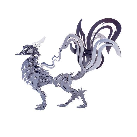 diy stainless steel 3d large nine-tailed fox model kit assembly crafts diy stainless steel 3d large nine-tailed fox model kit assembly crafts