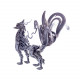diy stainless steel 3d large nine-tailed fox model kit assembly crafts diy stainless steel 3d large nine-tailed fox model kit assembly crafts