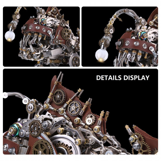 diy steampunk style metal anglerfish model kits 1000pcs+ diy steampunk style metal anglerfish model kits 1000pcs+