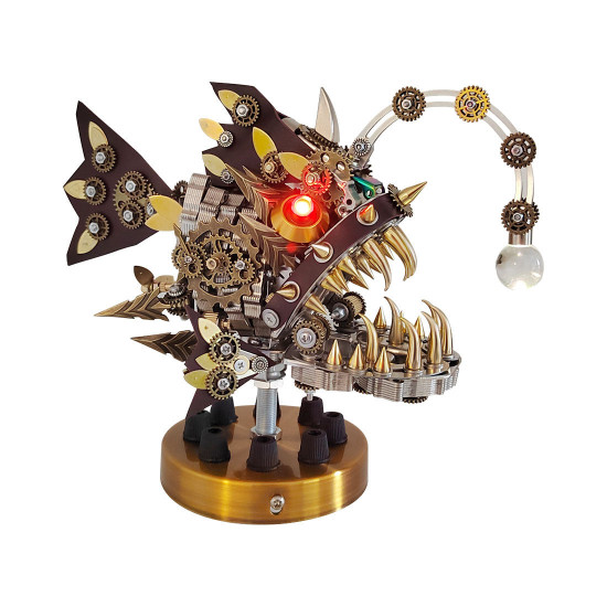 diy steampunk style metal anglerfish model kits 1000pcs+ diy steampunk style metal anglerfish model kits 1000pcs+