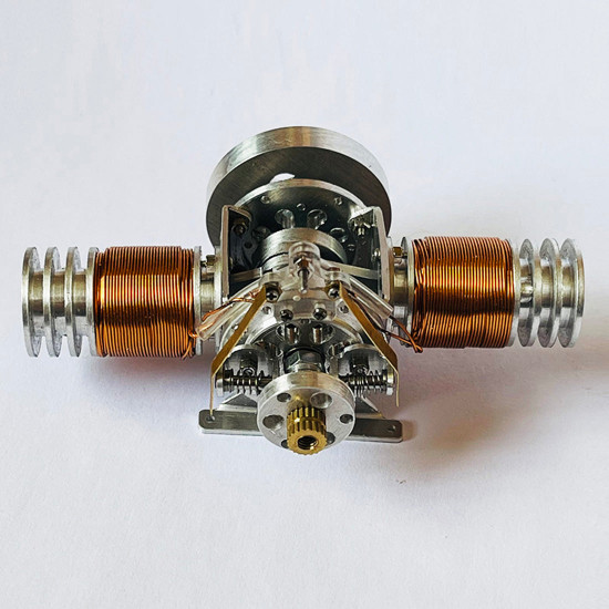 double cylinder electric flat-twin solenoid engine electromagnetic motor double cylinder electric flat-twin solenoid engine electromagnetic motor