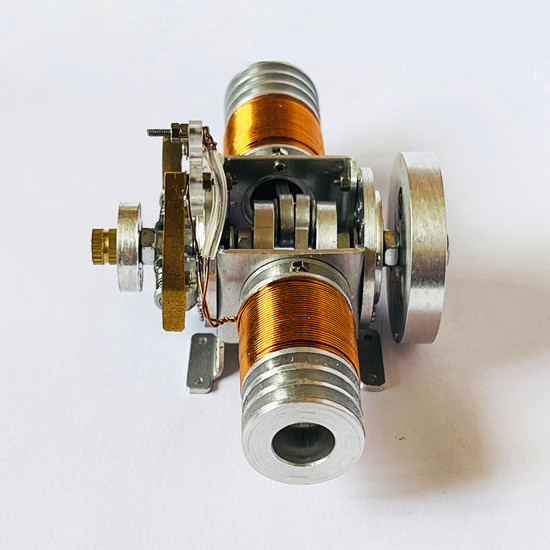 double cylinder electric flat-twin solenoid engine electromagnetic motor double cylinder electric flat-twin solenoid engine electromagnetic motor