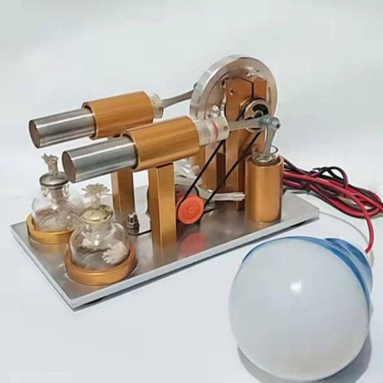 double cylinder stirling engine model generator with bulb scientific experiment toys double cylinder stirling engine model generator with bulb scientific experiment toys