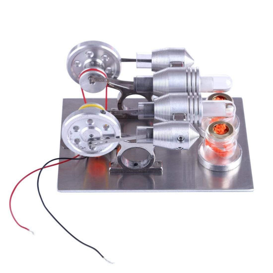double cylinder stirling engine motor model educational toy electricity generator physics science experiment kits double cylinder stirling engine motor model educational toy electricity generator physics science experiment kits