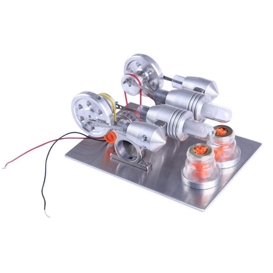 double cylinder stirling engine motor model educational toy electricity generator physics science experiment kits double cylinder stirling engine motor model educational toy electricity generator physics science experiment kits