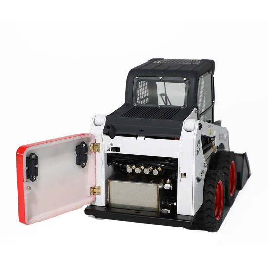 e116-003 1/14 2.4g alloy hydraulic skid steer loader engineering bulldozer construction remote control vehicle - rtr version