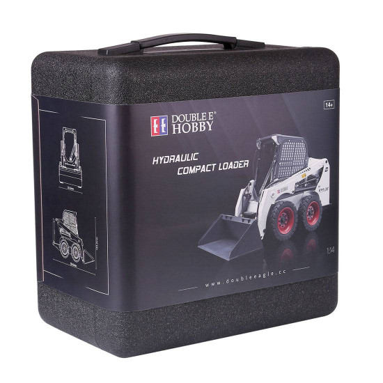e116-003 1/14 2.4g alloy hydraulic skid steer loader engineering bulldozer construction remote control vehicle - rtr version e116-003 1/14 2.4g alloy hydraulic skid steer loader engineering bulldozer construction remote control vehicle - rtr version