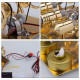 enjomor 4 cylinder hot air stirling engine generator with bulb & voltmeter enjomor 4 cylinder hot air stirling engine generator with bulb & voltmeter