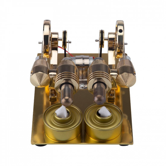 enjomor 4 cylinder hot air stirling engine generator with bulb & voltmeter enjomor 4 cylinder hot air stirling engine generator with bulb & voltmeter