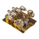 enjomor 4 cylinder hot air stirling engine generator with bulb & voltmeter enjomor 4 cylinder hot air stirling engine generator with bulb & voltmeter