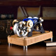 enjomor alpha type stirling engine twin-cylinder twin-piston ec engine model enjomor alpha type stirling engine twin-cylinder twin-piston ec engine model