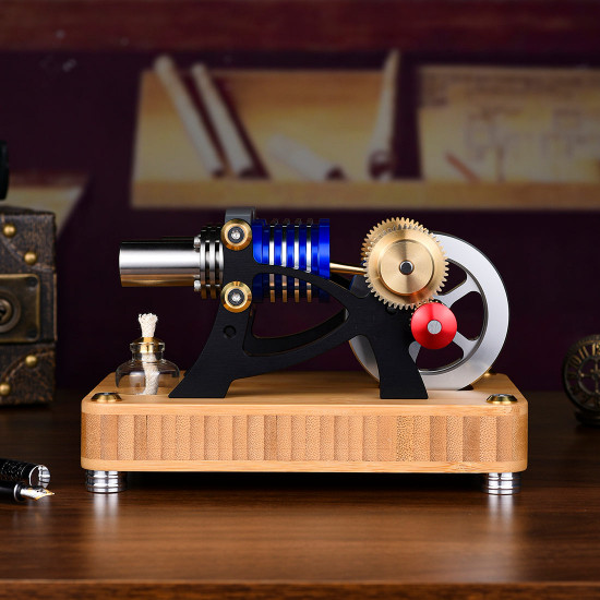 enjomor alpha type stirling engine twin-cylinder twin-piston ec engine model enjomor alpha type stirling engine twin-cylinder twin-piston ec engine model
