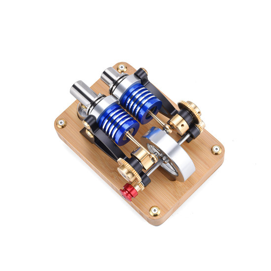 enjomor alpha type stirling engine twin-cylinder twin-piston ec engine model enjomor alpha type stirling engine twin-cylinder twin-piston ec engine model