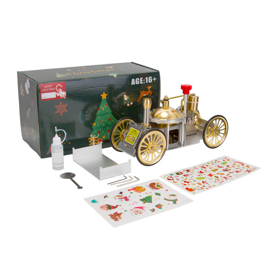 enjomor antique live steam-powered car model golden christmas enjomor antique live steam-powered car model golden christmas