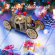enjomor antique live steam-powered car model golden christmas enjomor antique live steam-powered car model golden christmas