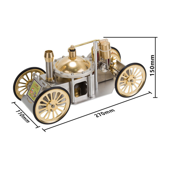 enjomor antique live steam-powered car model golden christmas enjomor antique live steam-powered car model golden christmas
