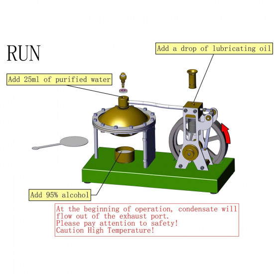 enjomor assembly vertical hero's steam engine model with boiler diy kit enjomor assembly vertical hero's steam engine model with boiler diy kit