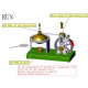 enjomor assembly vertical hero's steam engine model with boiler diy kit enjomor assembly vertical hero's steam engine model with boiler diy kit