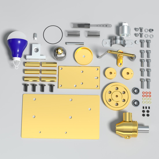 enjomor diy hot air stirling engine model building kits golden enjomor diy hot air stirling engine model building kits golden