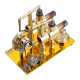 enjomor golden balance stirling engine generator with led bulb non-stop run enjomor golden balance stirling engine generator with led bulb non-stop run