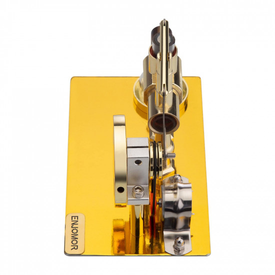 enjomor golden balance stirling engine generator with led bulb non-stop run enjomor golden balance stirling engine generator with led bulb non-stop run