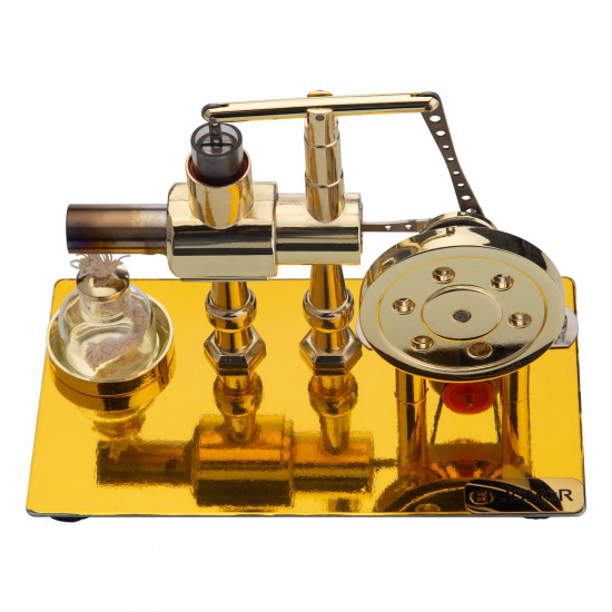 enjomor golden balance stirling engine generator with led bulb non-stop run enjomor golden balance stirling engine generator with led bulb non-stop run