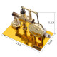 enjomor golden balance stirling engine generator with led bulb non-stop run enjomor golden balance stirling engine generator with led bulb non-stop run