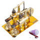 enjomor golden balance stirling engine generator with led bulb non-stop run enjomor golden balance stirling engine generator with led bulb non-stop run