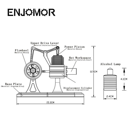 enjomor metal balance hot air stirling engine steam free energy enjomor metal balance hot air stirling engine steam free energy