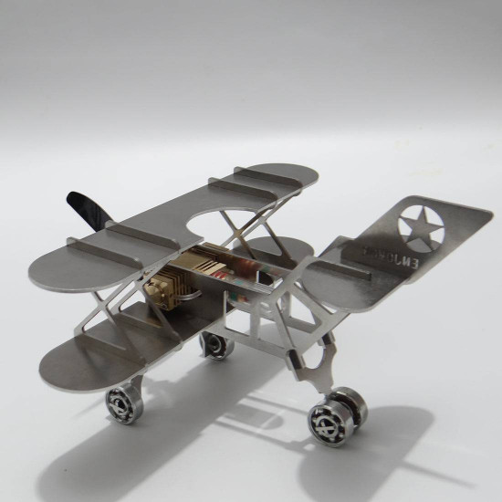 enjomor metal stirling engine biplane model building set enjomor metal stirling engine biplane model building set