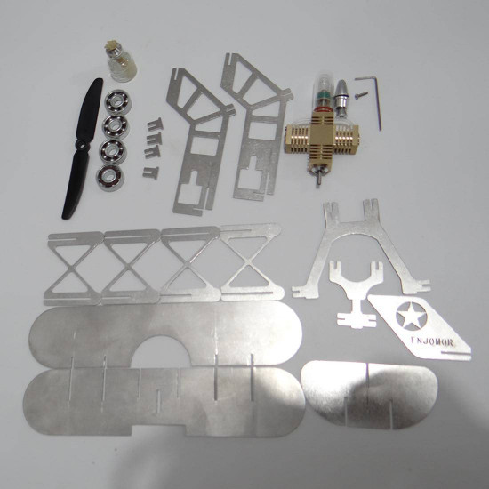 enjomor metal stirling engine biplane model building set enjomor metal stirling engine biplane model building set