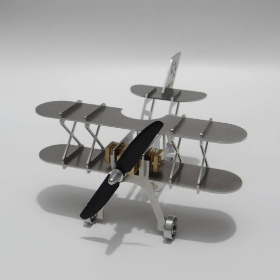enjomor metal stirling engine biplane model building set enjomor metal stirling engine biplane model building set