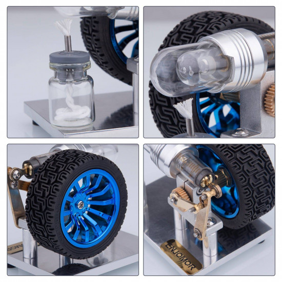 enjomor mini rocker arm stirling engine alpha version with tire enjomor mini rocker arm stirling engine alpha version with tire
