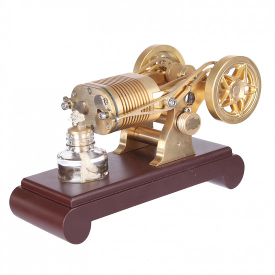 enjomor two-cylinder flame licker stirling engine brass vacuum engine model enjomor two-cylinder flame licker stirling engine brass vacuum engine model