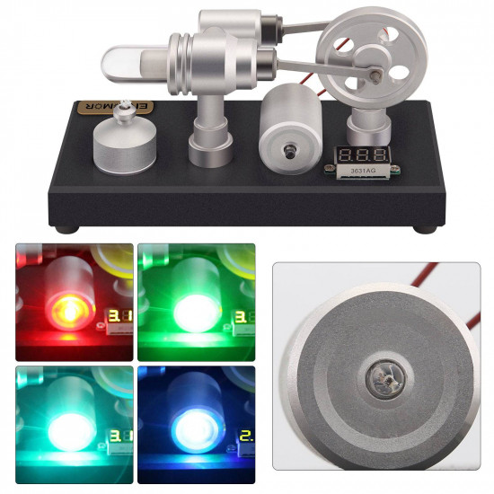 enjomor γ-type hot-air single cylinder stirling engine generator model toy enjomor γ-type hot-air single cylinder stirling engine generator model toy