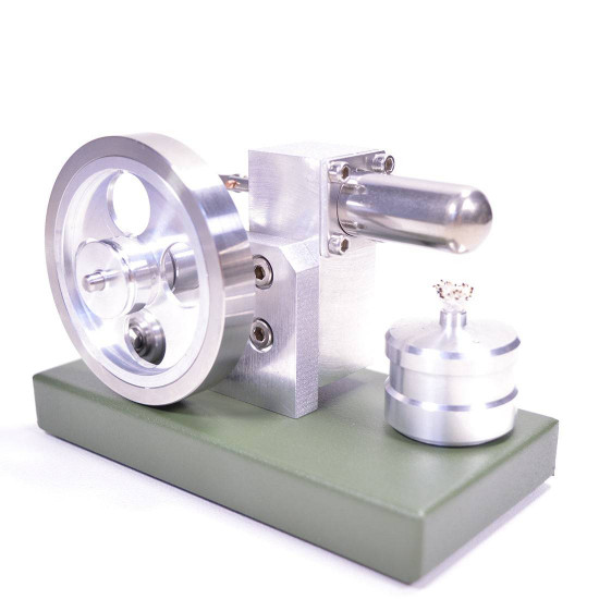 enjomor α-type single cylinder hot-air stirling engine external combustion engine model science toy enjomor α-type single cylinder hot-air stirling engine external combustion engine model science toy