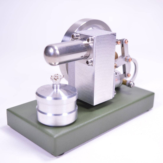 enjomor α-type single cylinder hot-air stirling engine external combustion engine model science toy enjomor α-type single cylinder hot-air stirling engine external combustion engine model science toy