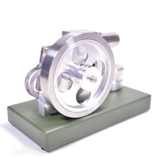 enjomor α-type single cylinder hot-air stirling engine external combustion engine model science toy enjomor α-type single cylinder hot-air stirling engine external combustion engine model science toy