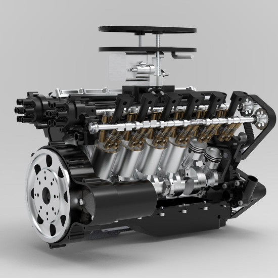 enjomor v12 gs-v12 72cc large scale v12 dohc four-stroke gasoline engine model water-cooled electric start enjomor v12 gs-v12 72cc large scale v12 dohc four-stroke gasoline engine model water-cooled electric start