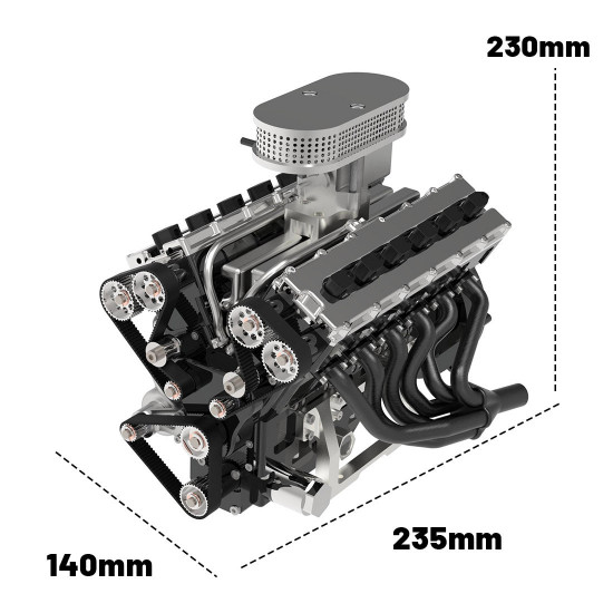 enjomor v12 gs-v12 72cc large scale v12 dohc four-stroke gasoline engine model water-cooled electric start enjomor v12 gs-v12 72cc large scale v12 dohc four-stroke gasoline engine model water-cooled electric start