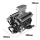 enjomor v12 gs-v12 72cc large scale v12 dohc four-stroke gasoline engine model water-cooled electric start enjomor v12 gs-v12 72cc large scale v12 dohc four-stroke gasoline engine model water-cooled electric start