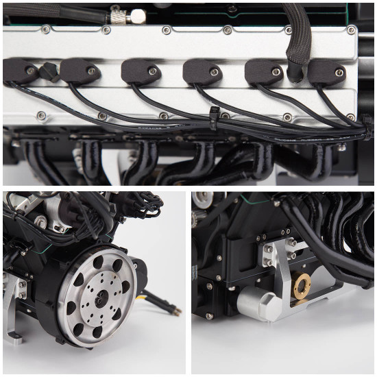 enjomor v12 gs-v12 72cc large scale v12 dohc four-stroke gasoline engine model water-cooled electric start enjomor v12 gs-v12 72cc large scale v12 dohc four-stroke gasoline engine model water-cooled electric start