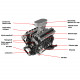 enjomor v12 gs-v12 72cc large scale v12 dohc four-stroke gasoline engine model water-cooled electric start enjomor v12 gs-v12 72cc large scale v12 dohc four-stroke gasoline engine model water-cooled electric start