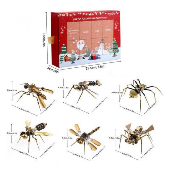 exquisite mechanical insect assembly model week series christmas gift set exquisite mechanical insect assembly model week series christmas gift set