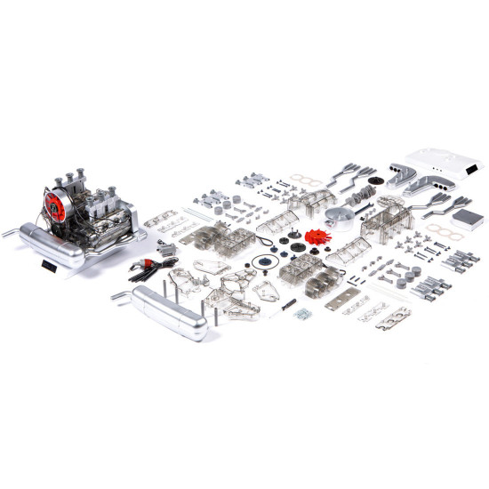 flat-six boxer car engine model kit that runs plastic 1/4 flat-six boxer car engine model kit that runs plastic 1/4