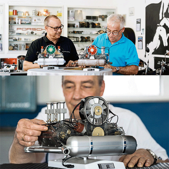 flat-six boxer car engine model kit that runs plastic 1/4 flat-six boxer car engine model kit that runs plastic 1/4