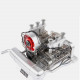 flat-six boxer car engine model kit that runs plastic 1/4 flat-six boxer car engine model kit that runs plastic 1/4